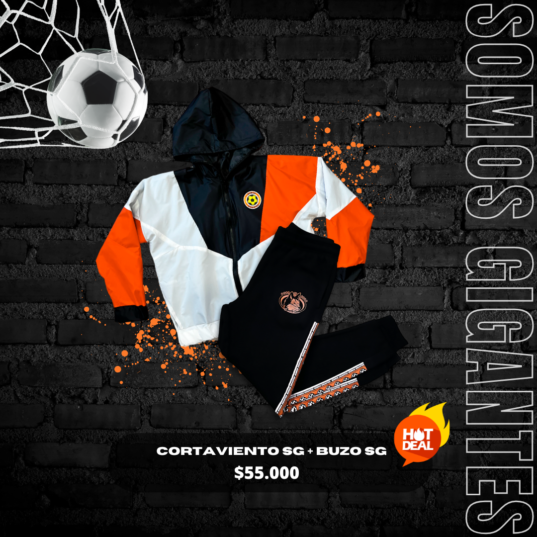 Conjunto Cortavientos/Buzo SG